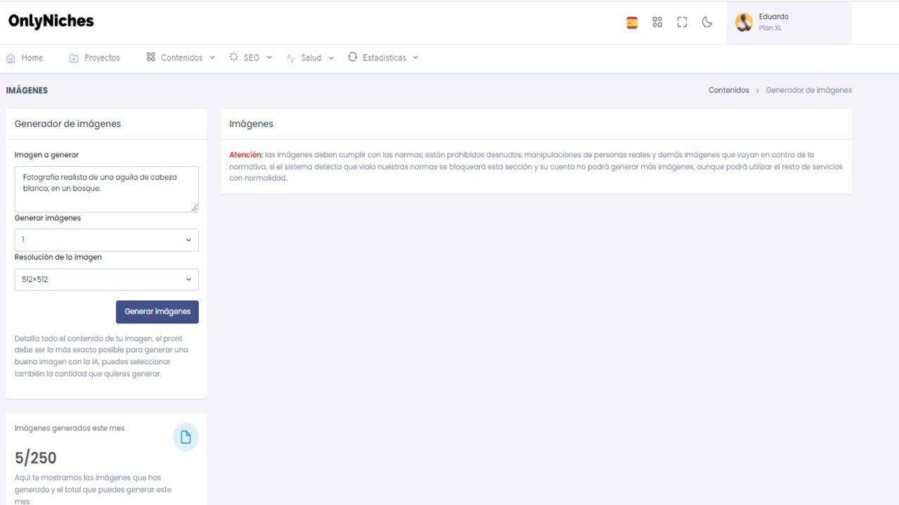 Generador de imágenes