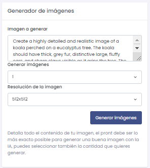 caja generadora de imágenes