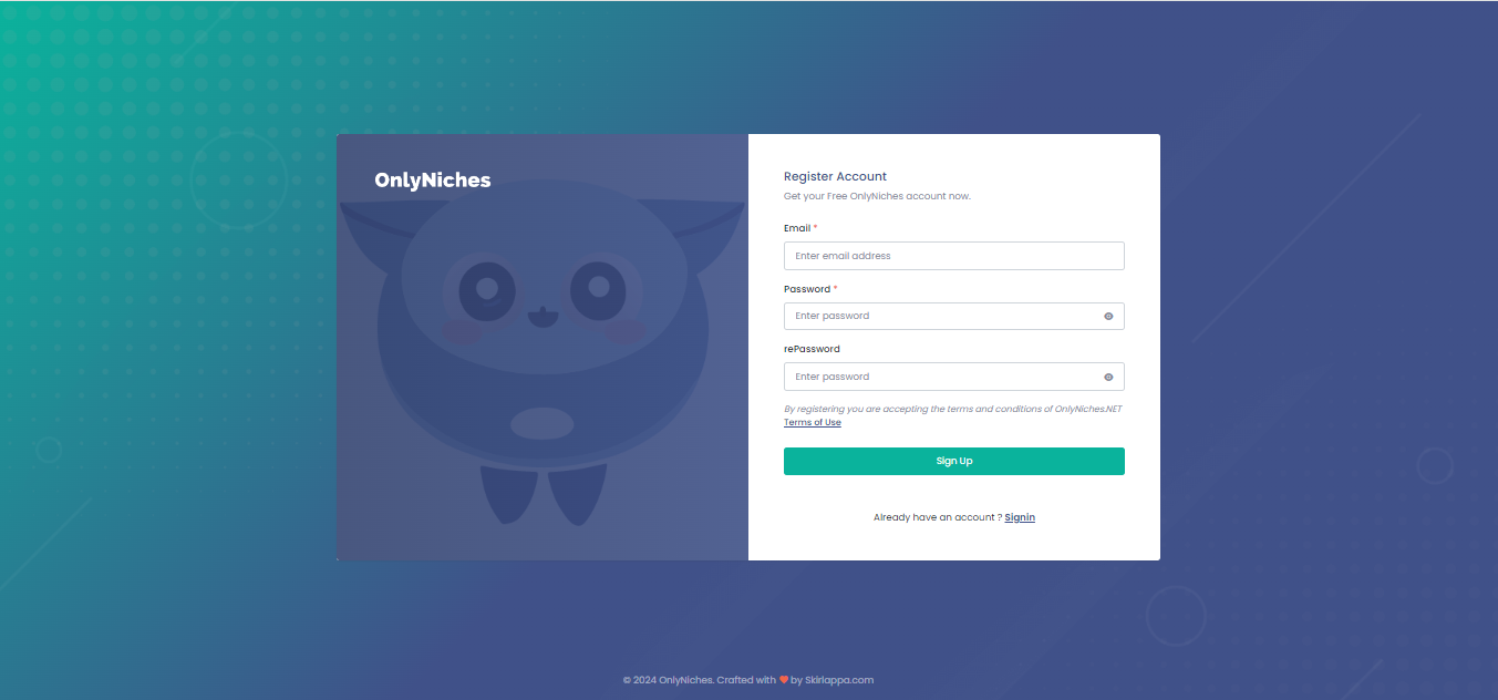 registro en onlyniches.net